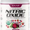 Snap Supplements Organic Beet Root Powder, Nitric Oxide Superfood Supplement with Beets, B Vitamins, Pomegranate & Red Spinach for Energy, Heart Health & Circulation Support, 30 Servings, Mixed Berry