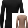 Formeet17 Women’s 2-Pack Long Sleeve T-Shirt Basic Layer Underscrub Shirt