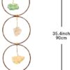 7 Crystal Gemstone Wall Hanger Decor, Large Raw Chakra Crystal Gemstones, Window Meditation Hanging Ornament, Home Decorations for Yoga Meditaion, Gifts for Christmas Ornaments/Birthday (1PC)