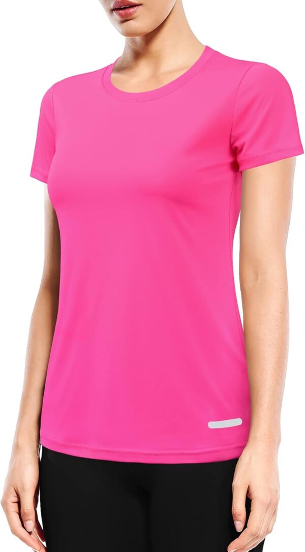 Women's Short Sleeve Running Shirts UPF 50+ Sun Protection SPF Quick Dry Athletic Workout T-Shirts