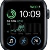 Apple Watch SE (2nd Gen) (GPS + Cellular, 44mm) - Midnight Aluminum Case with Midnight Sport Band, M/L (Renewed)
