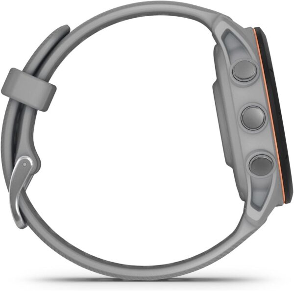 Garmin Forerunner® 255S, Smaller GPS Running Smartwatch, Advanced Insights, Long-Lasting Battery, Powder Gray , 41 MM