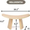 Ergonomic Wooden Meditation Bench for Seiza & Yoga Practice - Natural Portable Kneeling Seat for Travel & Prayer