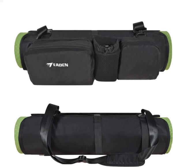 Yoga Mat Bag - Waterproof, Multi Pockets, Adjustable Strap, Fit for 1/4" 1/3" 1/2" Thick Yoga Mat, Storage for Most Yoga Accessories - Perfect Tote Carrier for Yoga, Gym, Travel