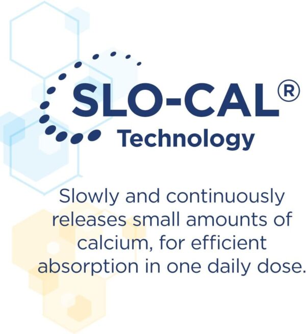 Citracal Slow Release 1200, 1200 mg Calcium Citrate and Calcium Carbonate with 25 mcg (1000 IU) Vitamin D3, Bone Health Support, Calcium Supplement for Ages 12+, Take Once Daily Caplet, 185 Count