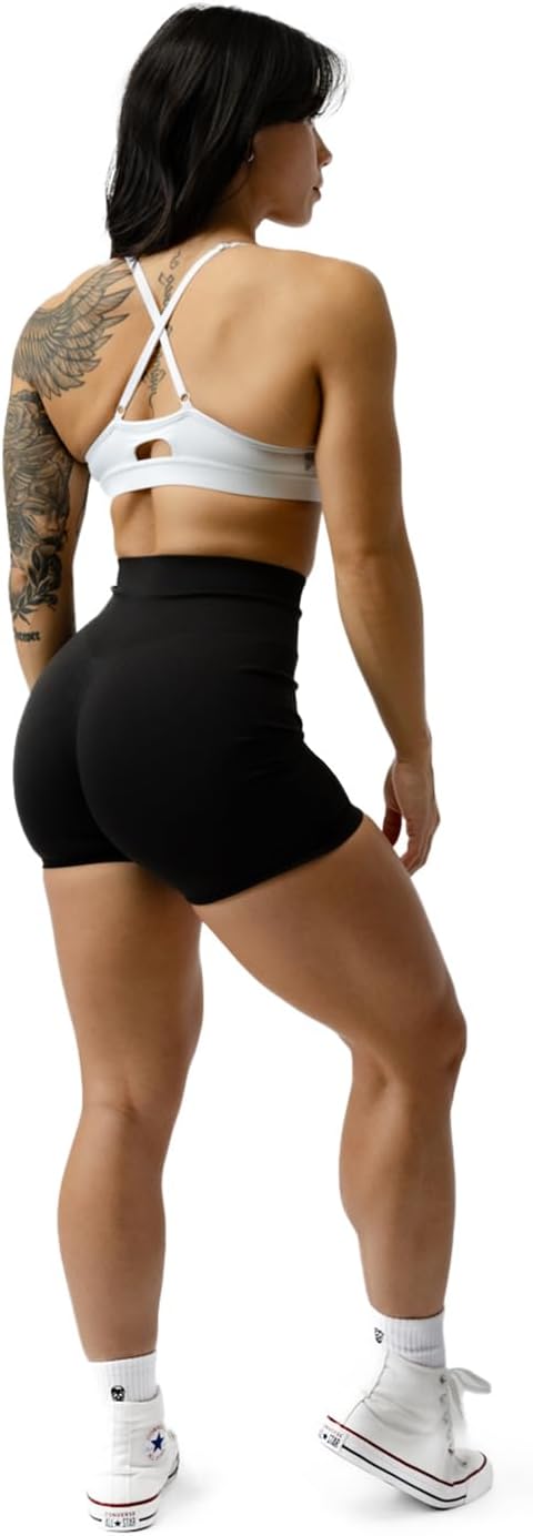 Gymreapers Infinity Seamless Workout Shorts High Waist Biker Shorts for Women Athletic Gym Running Pilates Yoga Sport Short