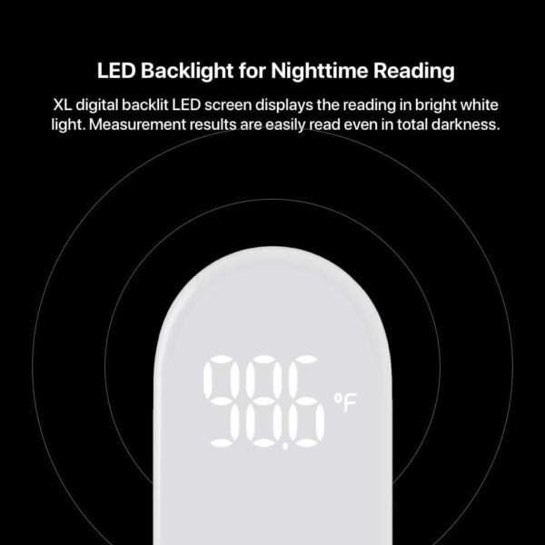 iHealth No-Touch Forehead Thermometer, Infrared Digital Thermometer for Adults and Kids, Touchless Baby Thermometer, 3 Ultra-Sensitive Sensors, Large LED Digits, Quiet Vibration Feedback, Non Contact