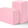 Yoga Block, Yoga Blocks 2 Pack, Sturdy Yoga Foam Blocks, High Density & Non Slip Dance Blocks for Stretching and Toning, Fitness Accessories for Stability & Balance