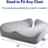 Cushion Lab Patented Pressure Relief Seat Cushion for Long Sitting Hours on Office/Home Chair, Car, Wheelchair - Extra-Dense Memory Foam for Hip, Tailbone, Coccyx, Sciatica - Wellness Green