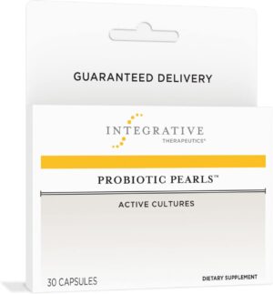 Integrative Therapeutics Probiotic Pearls - Digestive Health & Gut Health Supplement* - Lactobacillus Acidophilus & Bifidobacterium - Daily Digestive Supplement for Men & Women* - 30 Capsules