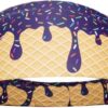 Ice Cream Headband/Sweatband. Best for Sports, Fitness, Working Out, Yoga. Tapered Design. Reversible.