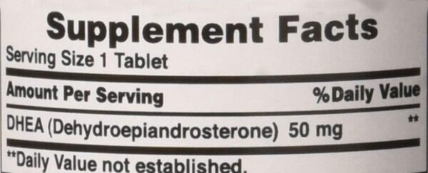 51mGAnGlagL._AC_SL1050_.jpg Puritan's Pride Youth Guard™ DHEA for Women and Men 50mg, Dietary Supplement forHealthy Aging, 3 Month Supply, 100 Tablets