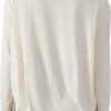 altiland Drawstring Side Ruched Long Sleeve Workout Shirts for Women, Buttery Soft Running Gym Athletic Yoga Tops Loose Fit