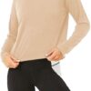 Bestisun Long Sleeve Workout Shirts Yoga Dance Tops Open Back Athletic Clothes for Women