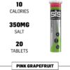 Science in Sport Hydro Electrolyte Tablets, Fast Hydration, Performance Electrolytes for Enhanced Hydration & Endurance Supplement for Running, Cycling, Triathlon, Pink Grapefruit - 20 Tablets 1 Pack
