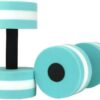 AquaFitness Set of 2 Foam Dumbbells for Swimming Pool Exercise, Sports Aquatic Workout Equipment