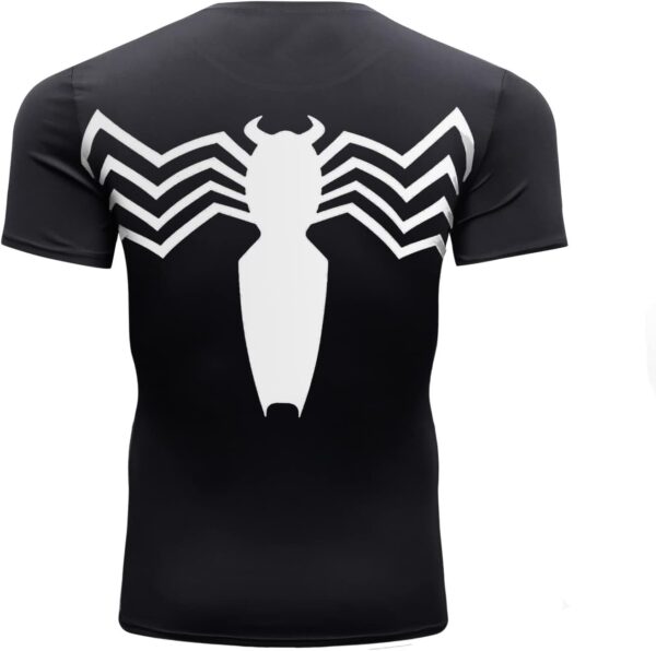 Men's Compression Shirt, Short Sleeve 3D Print Fitness Sports Shirt Gym T-Shirt