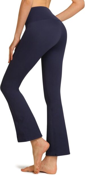 TSLA Women's Thermal Yoga Pants, High Waist Warm Fleece Lined Leggings, Winter Workout Running Tights with Pockets