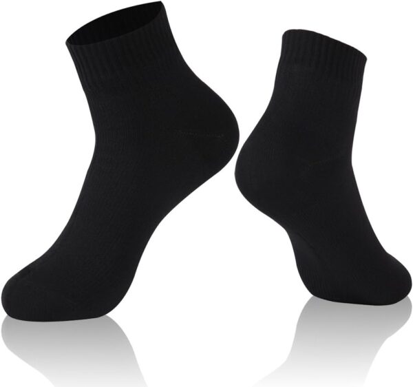 RANDY SUN Waterproof Socks, Unisex Cycling/Hunting/Fishing/Running Ankle Socks 1&2 Pair