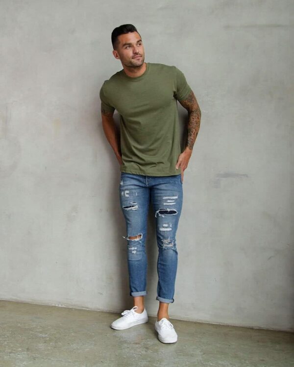 INTO THE AM Mens T Shirt - Short Sleeve Crew Neck Soft Fitted Tees S - 4XL Fresh Classic Tshirts