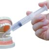 Wisdom Teeth Syringe, 5 Pack Irrigation Dental Syringes with Measure Scale & Curved Tip for Dental Care Liquid Oral Tonsil Stone