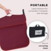 Friends Of Meditation Extra Large Meditation Chair and Yoga Chair with Back Support Cushion and Meditation Block | Yoga Chair for Adults | Premium Floor Chair | Portable | Maroon, Seat Size: 24x22 in