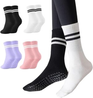 Pilates and yoga socks, women's grab Pilates socks, non slip yoga socks. Suitable for ballet, Pilates, and fitness exercises