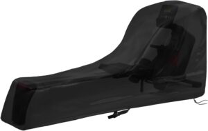 Rowing Machine Cover Fitness Equipment Cover Peotection for Sports Equipment Indoor or Outdoor Use 95" L x 24" W x 40" H Black