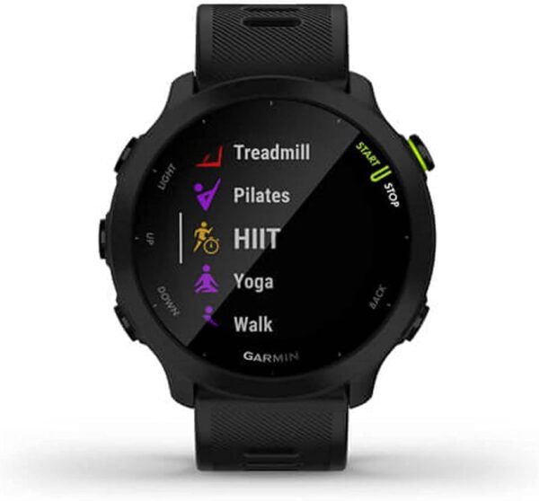Garmin Forerunner 55, GPS Running Watch with Daily Suggested Workouts, Up to 2 weeks of Battery Life, Black - 010-02562-00