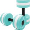 Water Dumbbells, Aquatic Exercise Dumbell Set of 2 Water Aerobic Exercise Foam Dumbbells Pool Resistance Water Fitness Equipment for Weight Loss