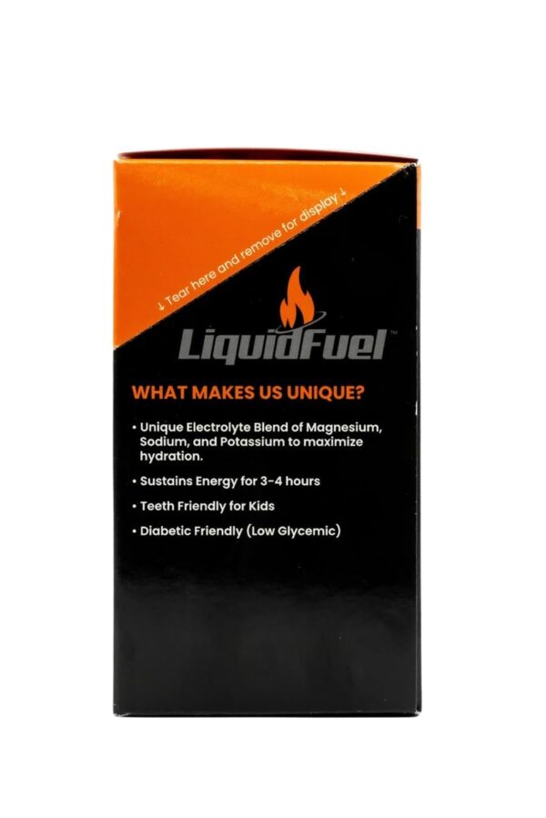 LiquidFuel Sports & Hydration Electrolyte Drink Mix | Electrolyte Powder Hydration Mix from Sugar Beets | Palatinose, Gluten Free, Vegan, Non-GMO Electrolytes Powder | 8 Individual Hydration Packets