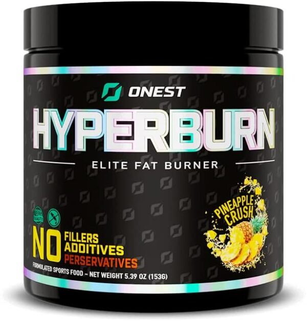 51x37g-tq9L._AC_SL1000_.jpg ONEST Hyperburn Fat Burner Powder – 153g (30 Servings) Appetite Suppressant Weight Loss Supplement, Metabolism Booster & Sports Nutrition Powder for Men and Women