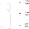 300 Count Dental Flossers Each Individually Wrapped, Floss Singles Bag, Travel Hotel Restaurant Office Car Dental Floss, Floss Picks Oral Care Teeth Clean Flat Wire