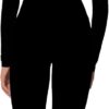 Sunzel Long Sleeve Workout Tops for Women Breathable Square Neck Crop Top with Built in Bra Cropped Yoga Shirt for Lounge Gym