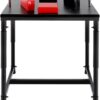 Professional Arm Wrestling Table, Standard Arm Wrestling Battle Table, Adjustable Wrist Strength Training Support Plate with w/Pads & Handles, Wrist Strength Training Equipment for Homes Office Gyms