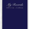 BookFactory Personal Medical Journal My Medical History Logbook Daily Medications Log Book Medicine, Treatment, Doctor Visit Tracking Records - Wire-O, 100 Pages 6" x 9" (JOU-100-69CW-PP-(Medical))