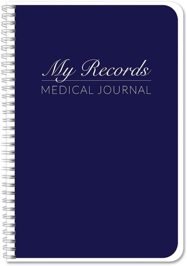 BookFactory Personal Medical Journal My Medical History Logbook Daily Medications Log Book Medicine, Treatment, Doctor Visit Tracking Records - Wire-O, 100 Pages 6" x 9" (JOU-100-69CW-PP-(Medical))