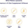 Lipozene Diet Pills - Weight Loss Supplement - Appetite Suppressant- 1 Bottle of 60 Capsules for 30 Servings- No Caffeine