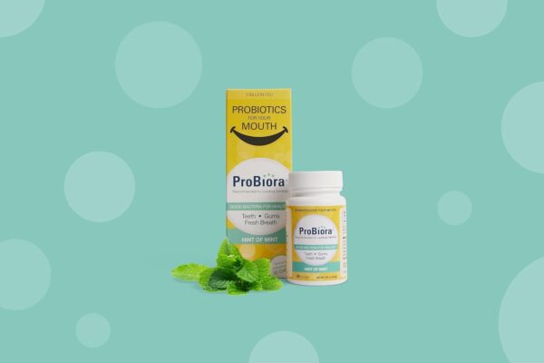 ProBiora Oral Probiotics for Teeth and Gums | Dental Probiotics for Improved Oral Health | Bad Breath Treatment for Adults | ProBiora3 Patented Probiotic Blend | Tooth Whitening | 30 Mint Tablets