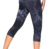 THE GYM PEOPLE Tummy Control Workout Capris Leggings with Pockets High Waist Athletic Yoga Pants for Women Running Hiking