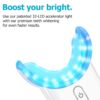 Teeth Whitening Kit Gel Pen Strips - Ollm Specially Formulated for Sensitive Teeth, Gum, Braces Care 32X LED Light Tooth Whitener, Professional Oral Beauty Products Dental Tools 2 Mouth Trays