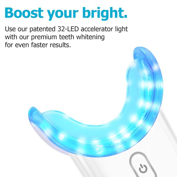 Teeth Whitening Kit Gel Pen Strips - Ollm Specially Formulated for Sensitive Teeth, Gum, Braces Care 32X LED Light Tooth Whitener, Professional Oral Beauty Products Dental Tools 2 Mouth Trays