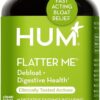 HUM Flatter Me Digestive Enzymes Bloating Supplement - Fast-Acting Bloat Relief for Digestive Health & Debloating Multi Enzyme | Bloat Pills, Anti Bloat Pills, Vegan 60 Servings