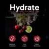Hydrate Electrolyte Drink Mix | Cherry Limeade Flavor | NSF Certified | Electrolytes, Vitamin C, Magnesium, Zinc, Potassium | Used by Athletes & US Military | Boost Performance | 15 Packs