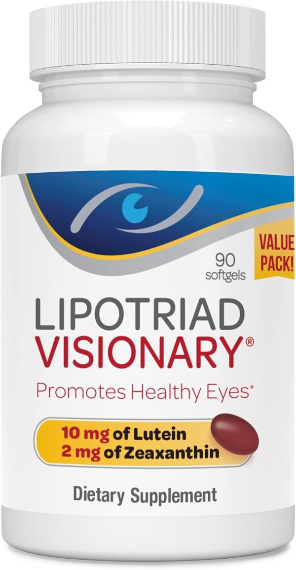 Visionary Eye Vitamin and Mineral Supplement with AREDS2® Ingredients in Our own Custom Formula, 90 Count