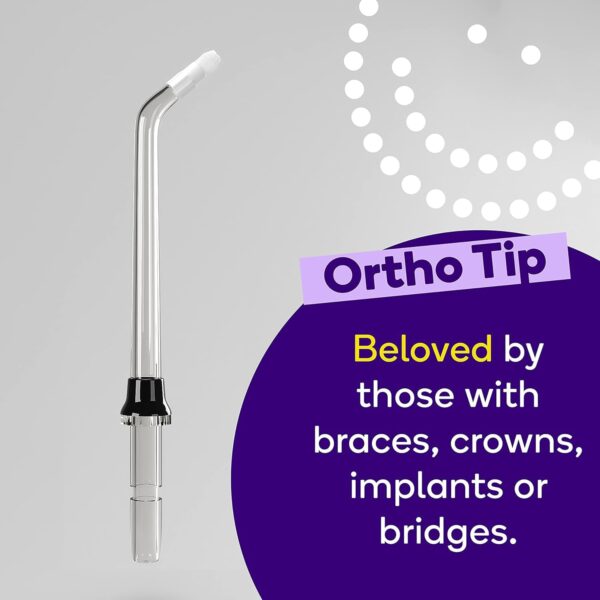 BURST Electric Water Flosser Replacement Tips (Combo/3 Pack) | for Fresh Breath & Healthy Gums | Plaque Removal Between Teeth, Braces & Dental Work