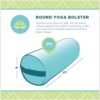 Bean Products Yoga Bolster - Made In The USA With Eco Friendly Materials - Round or Rectangular Support Cushions That Elevate Your Practice - Natural Cotton