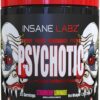Insane Labz Psychotic, High Stimulant Pre Workout Powder, Extreme Lasting Energy, Focus and Endurance with Beta Alanine, Creatine Monohydrate, DMAE, 35 Srvgs (Strawberry Lemonade)