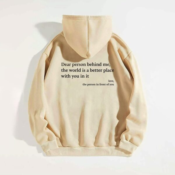 Dear Person Behind Me Hoodie You are Enough Sweatshirt Mental Health Hoodie Christian Jesus Loves You Hoodies for Women
