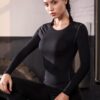 Women's 3 Pack Dry Fit Athletic Compression Base Layer Long Sleeve